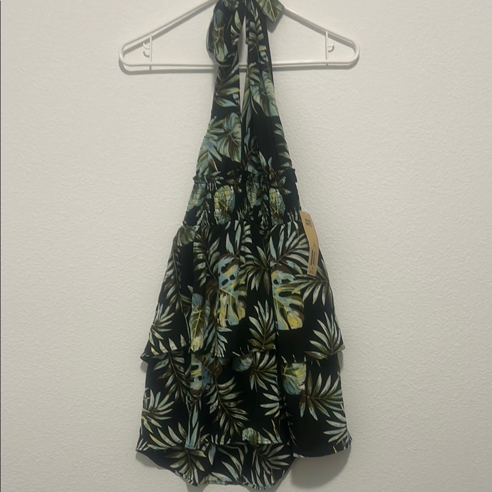 Tropical Halter Dress